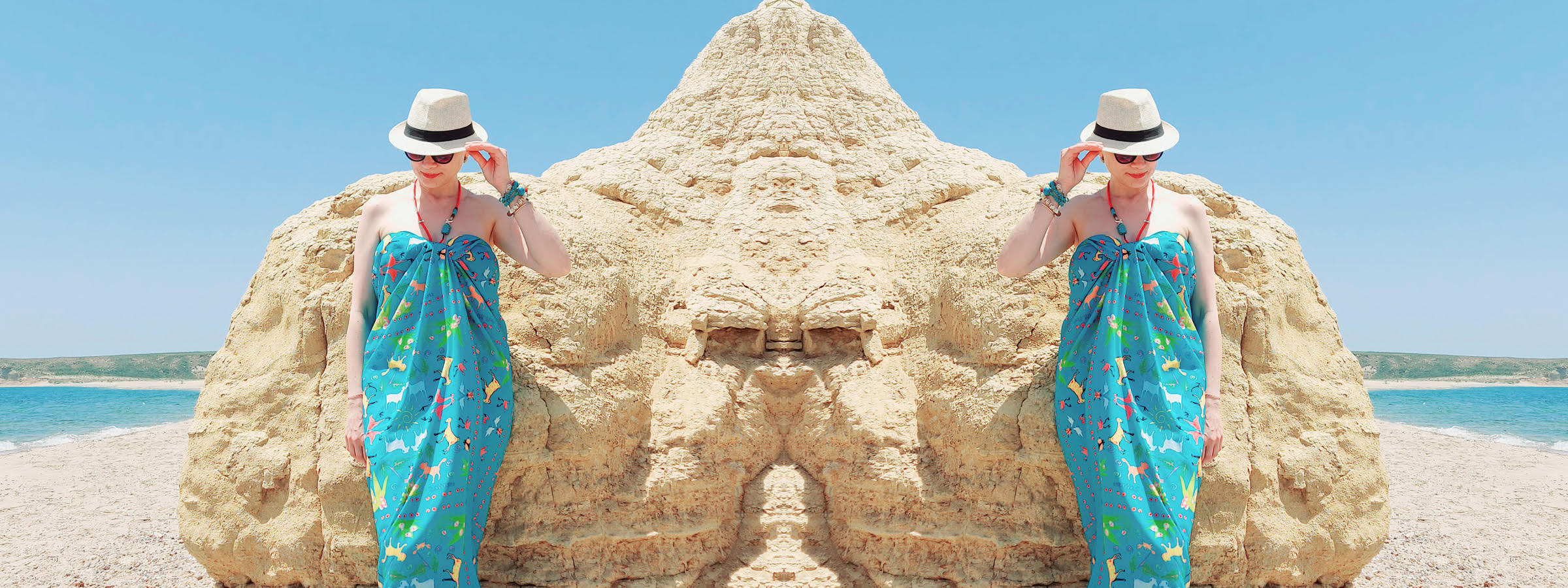 Gliki İmroz Desen Pareo