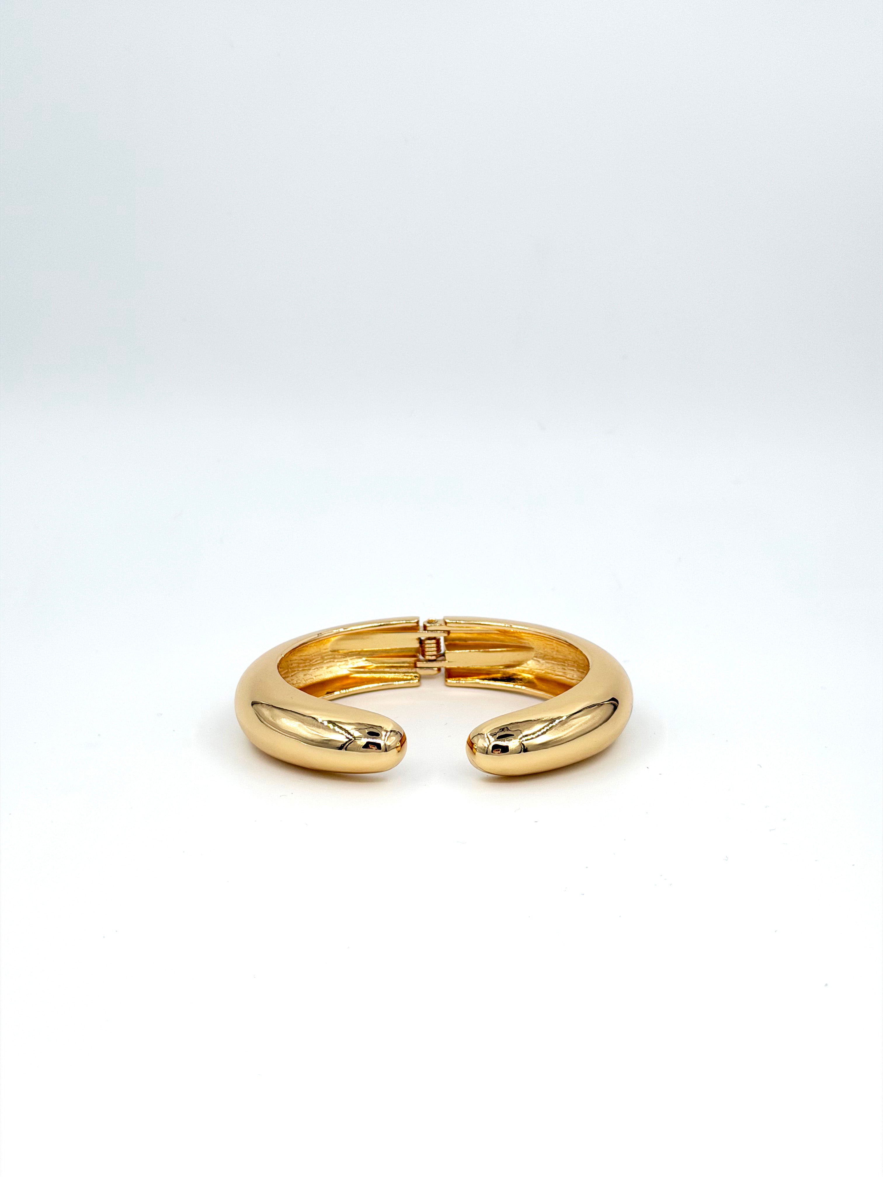 Altın Renk Açık Uçlu Modern Kelepçe Bilezik