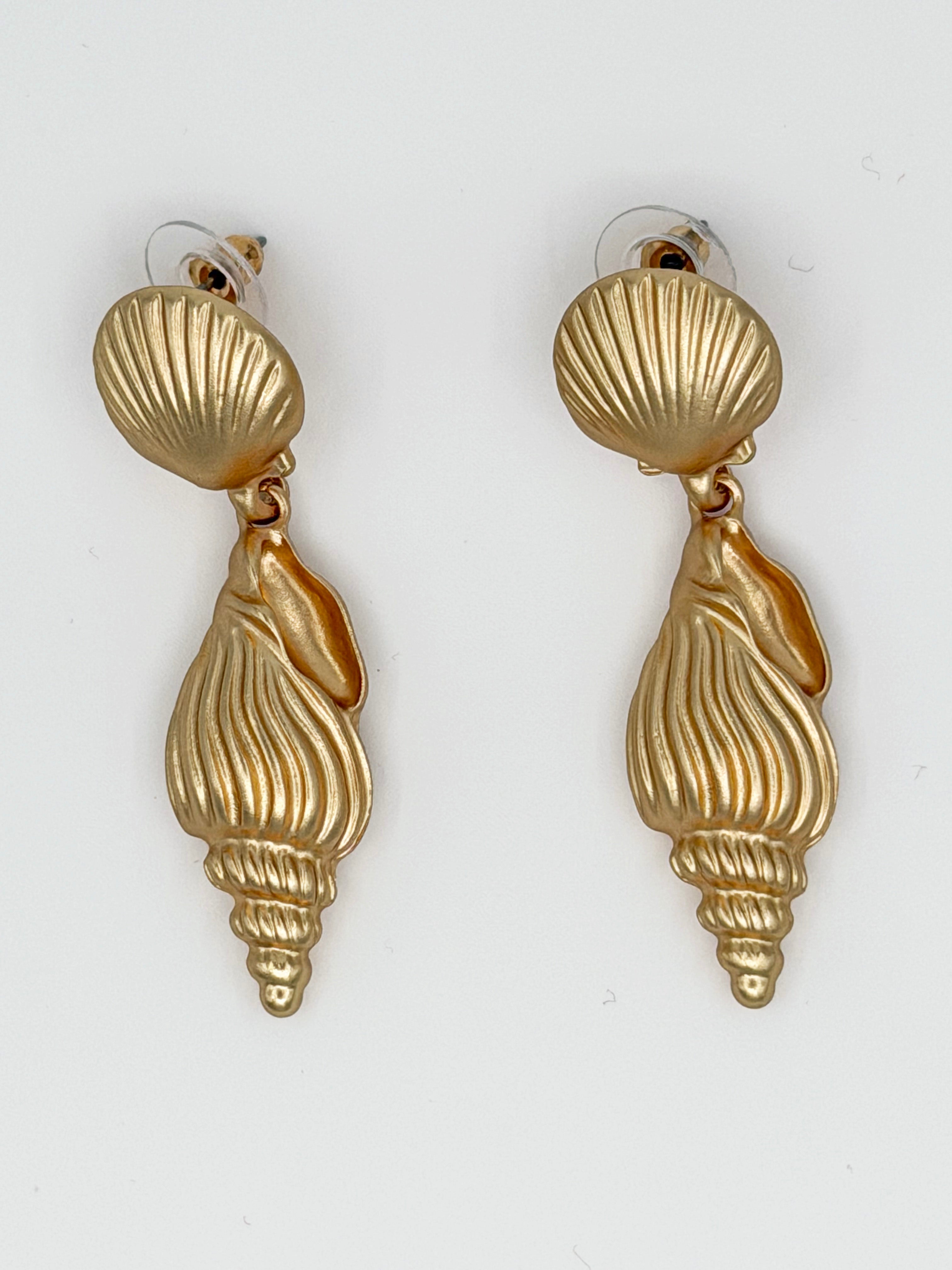 Midye Kabuğu Sallantılı Küpe