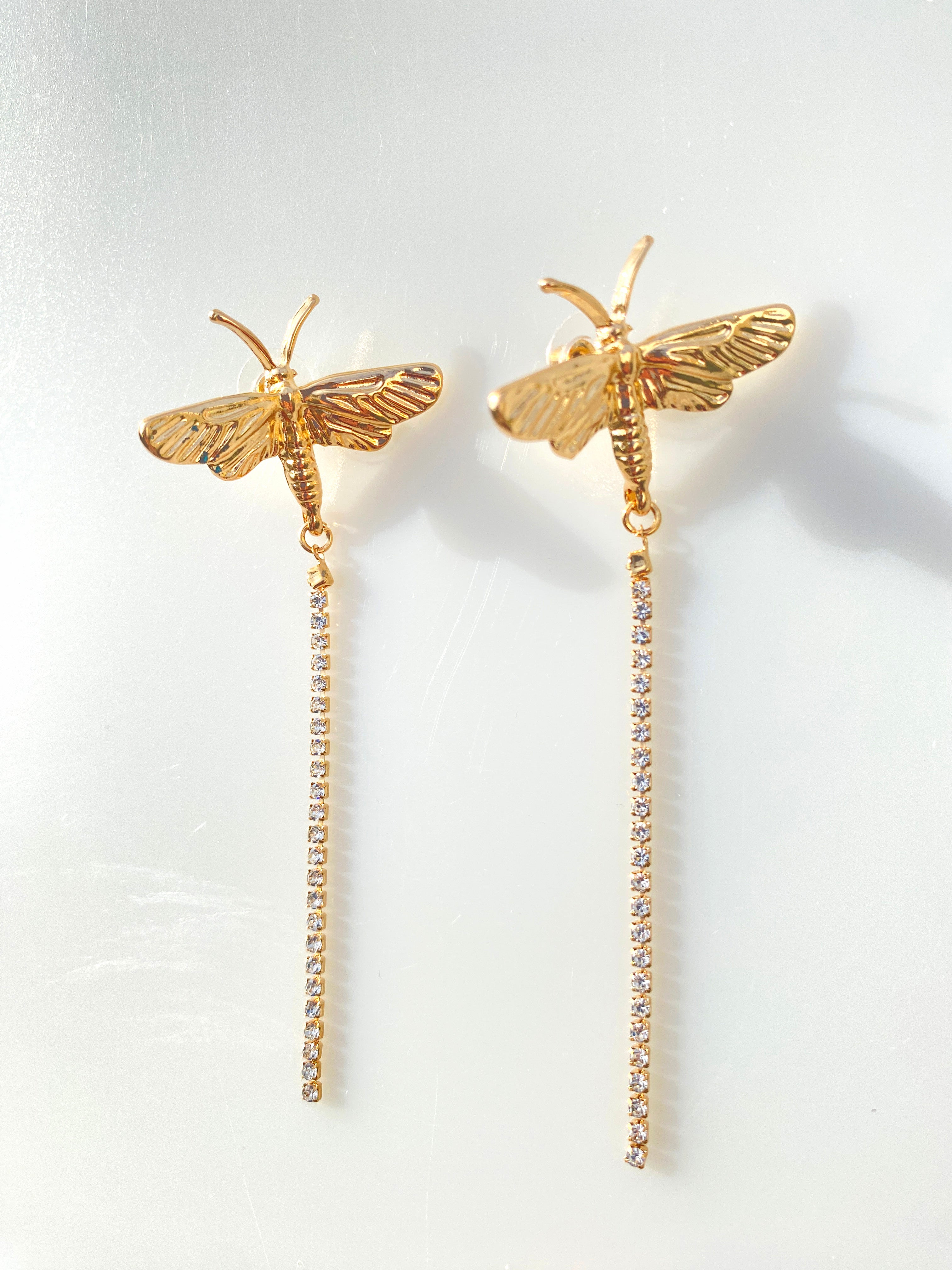 Kristal Taşlı Yusufcuk Küpe