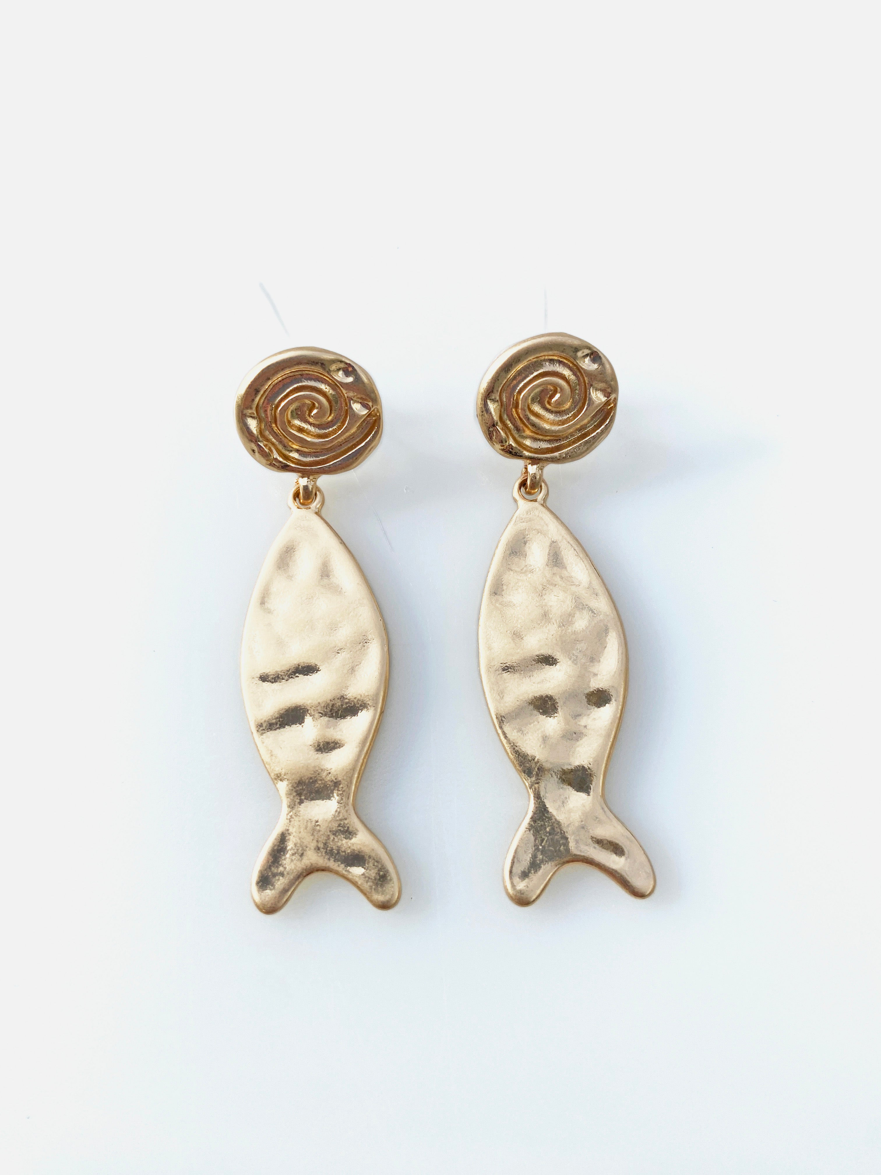 Minimal Balık Küpe