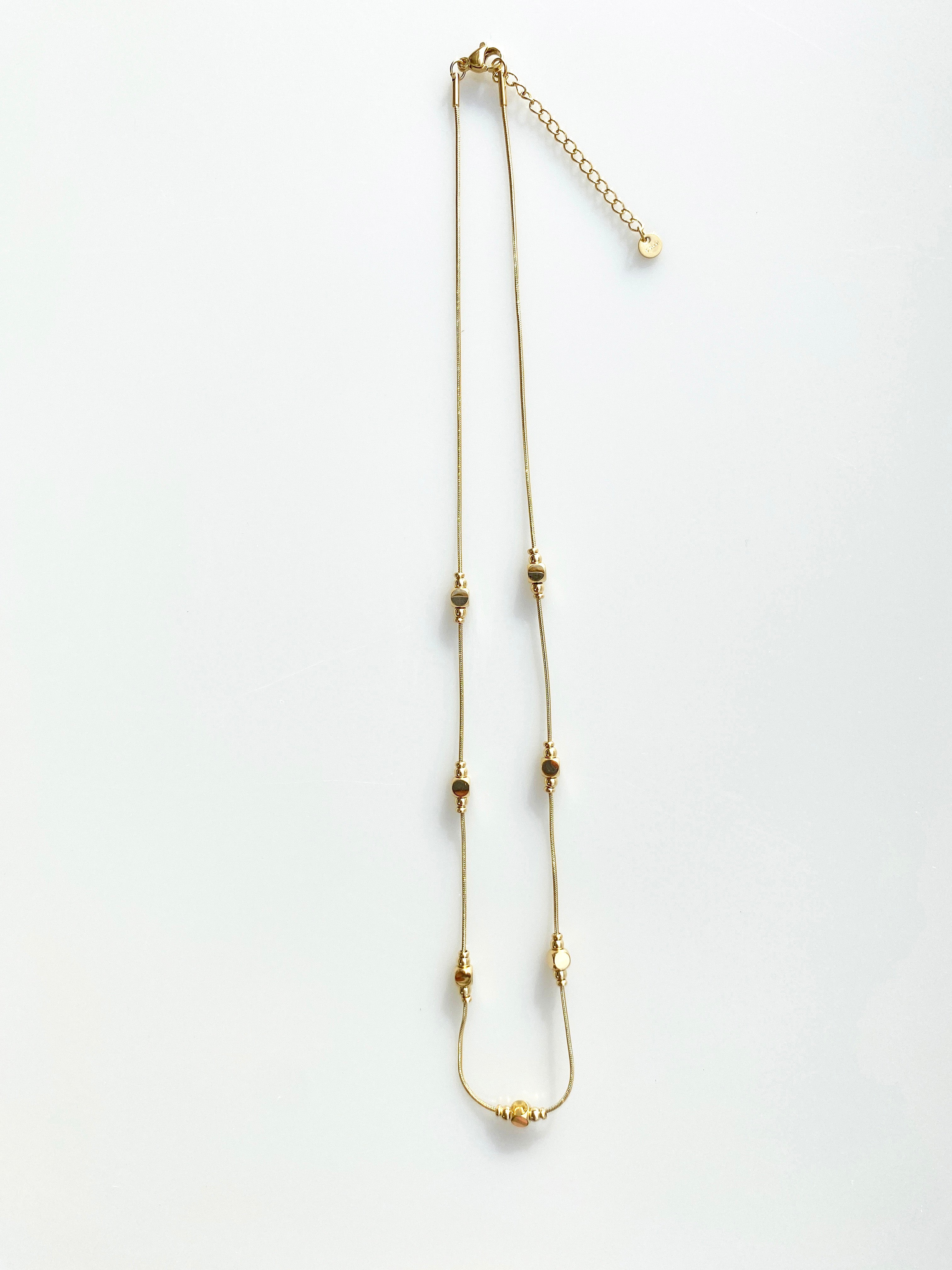 Altın Renk Çelik Top Zincir Kolye