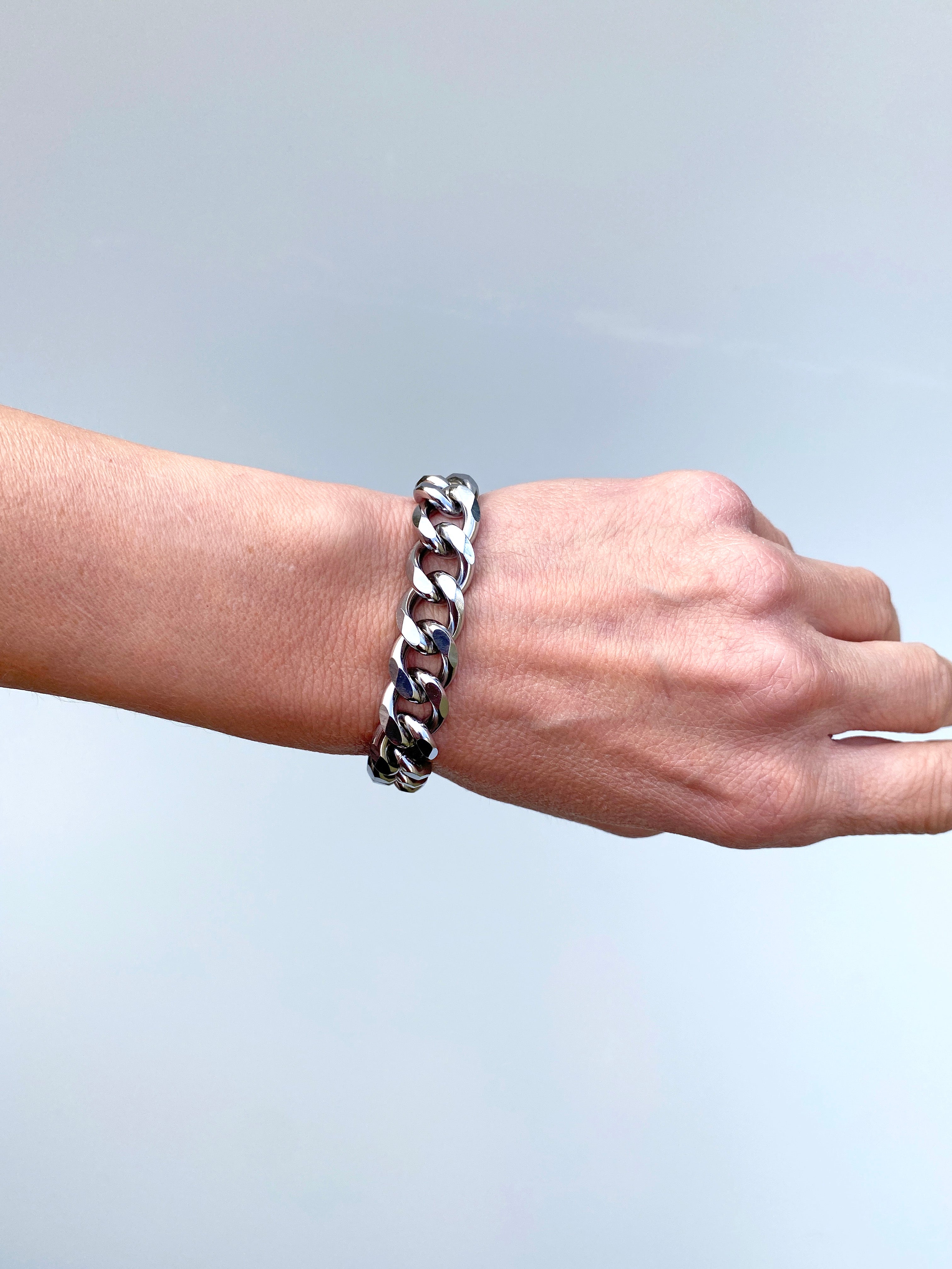 Çelik Zincir Bileklik