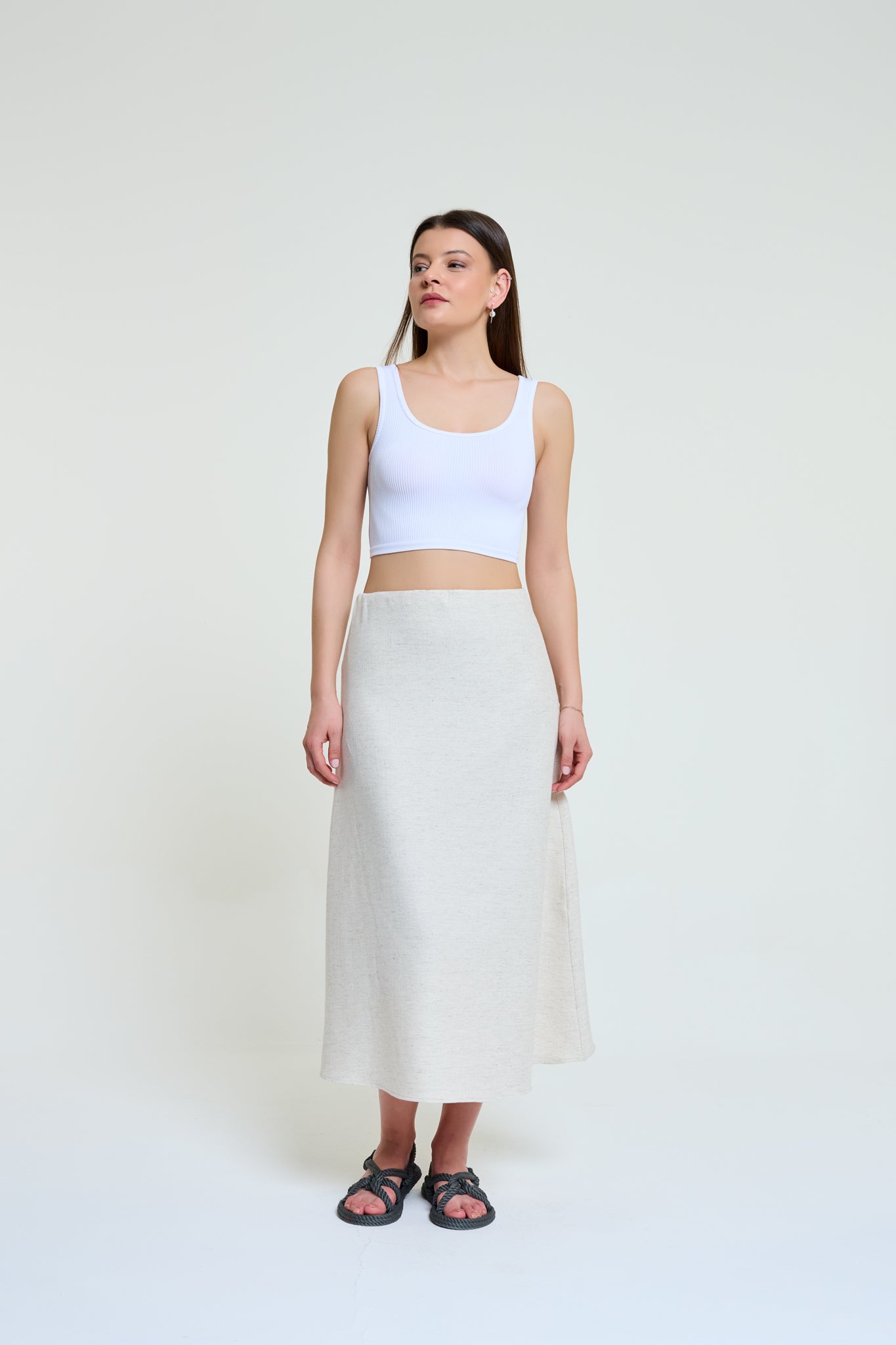 Eva | Pamuk & Kenevir Uzun Evaze Etek