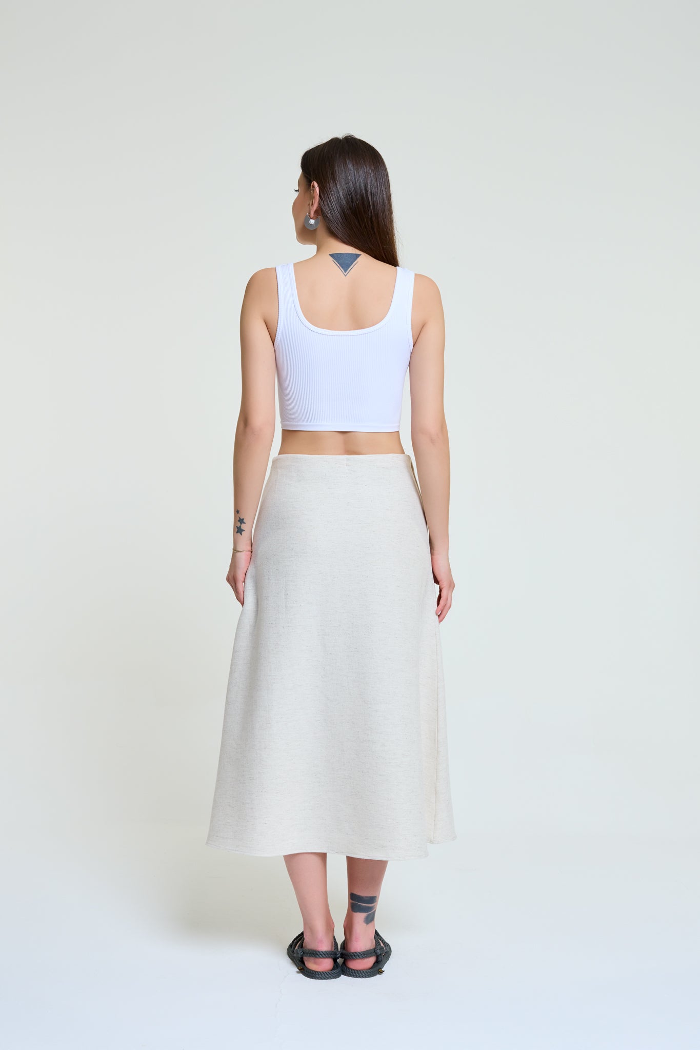 Eva | Pamuk & Kenevir Uzun Evaze Etek