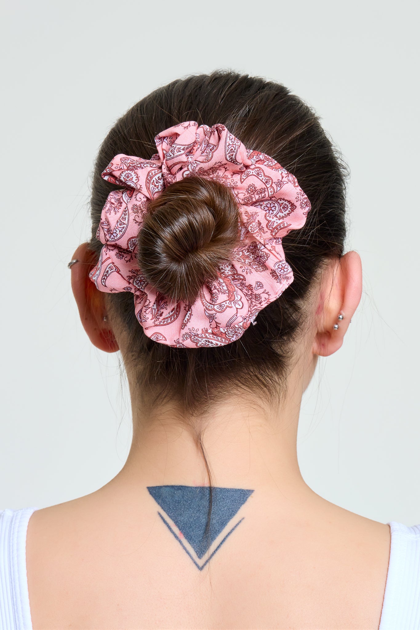 Scrunchie Simit Toka | Somon Şal Desen