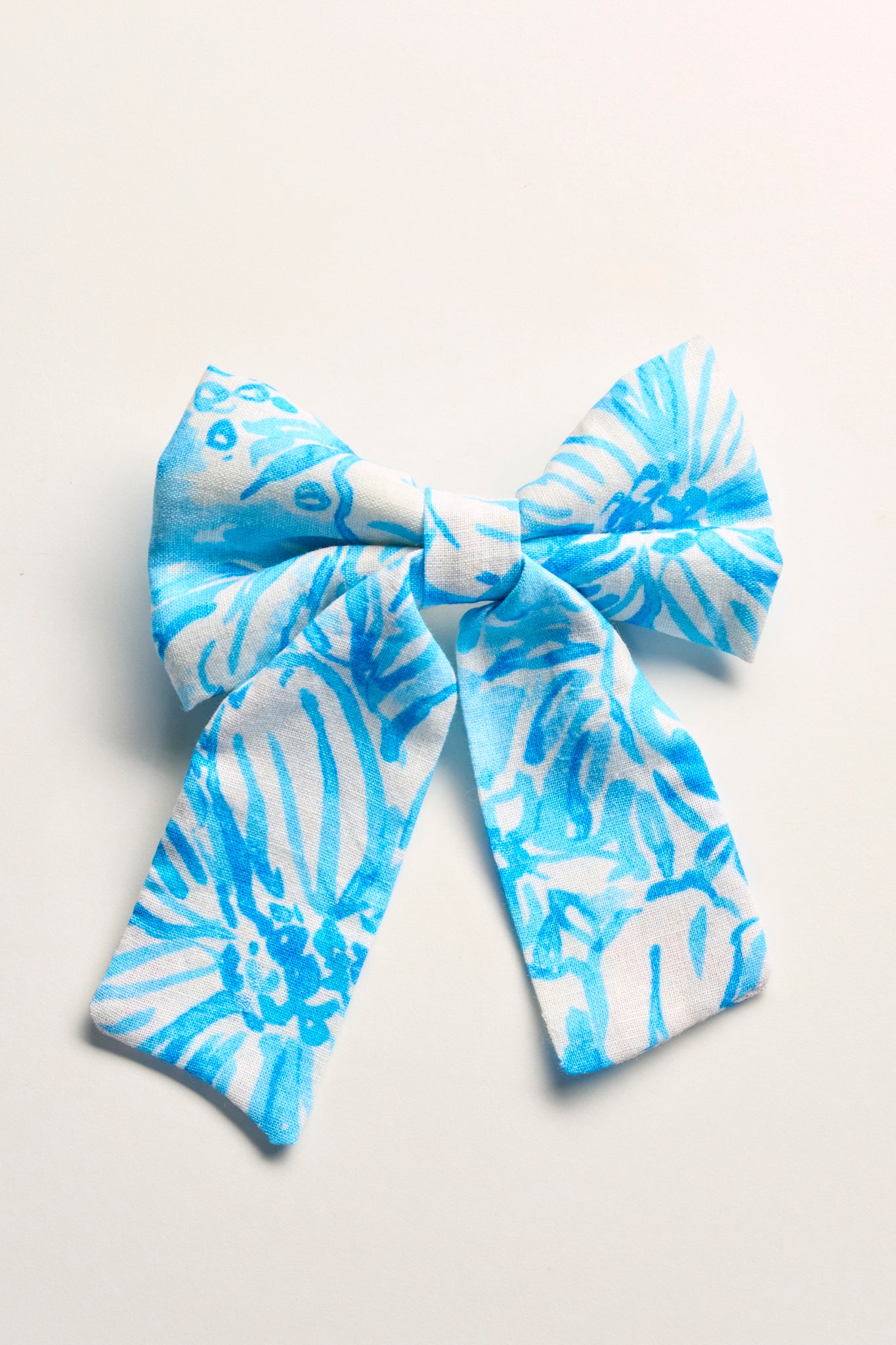 Fiyonk Toka | Mavi Çiçek Desen