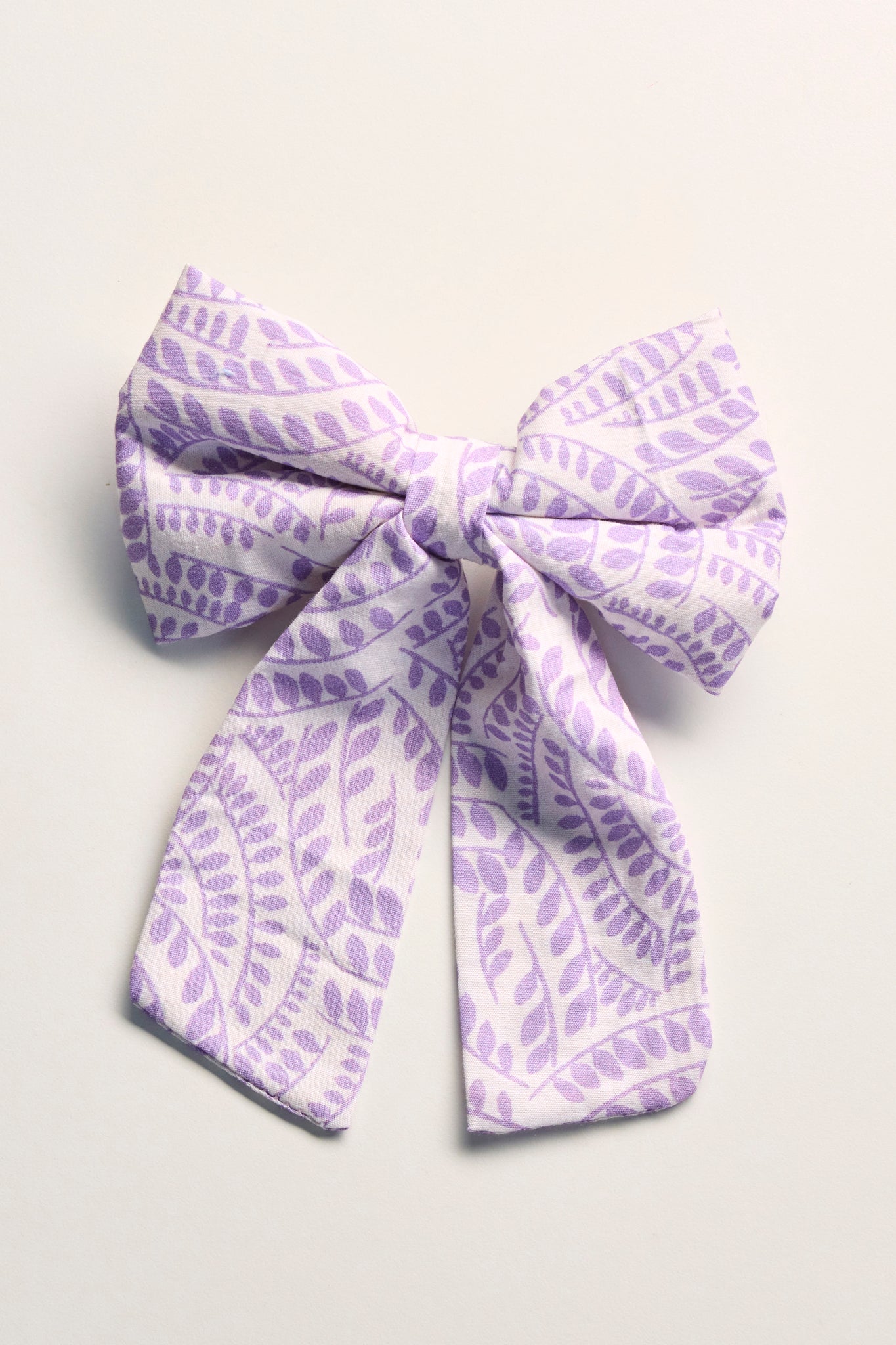 Fiyonk Toka | Lila Yaprak Desen