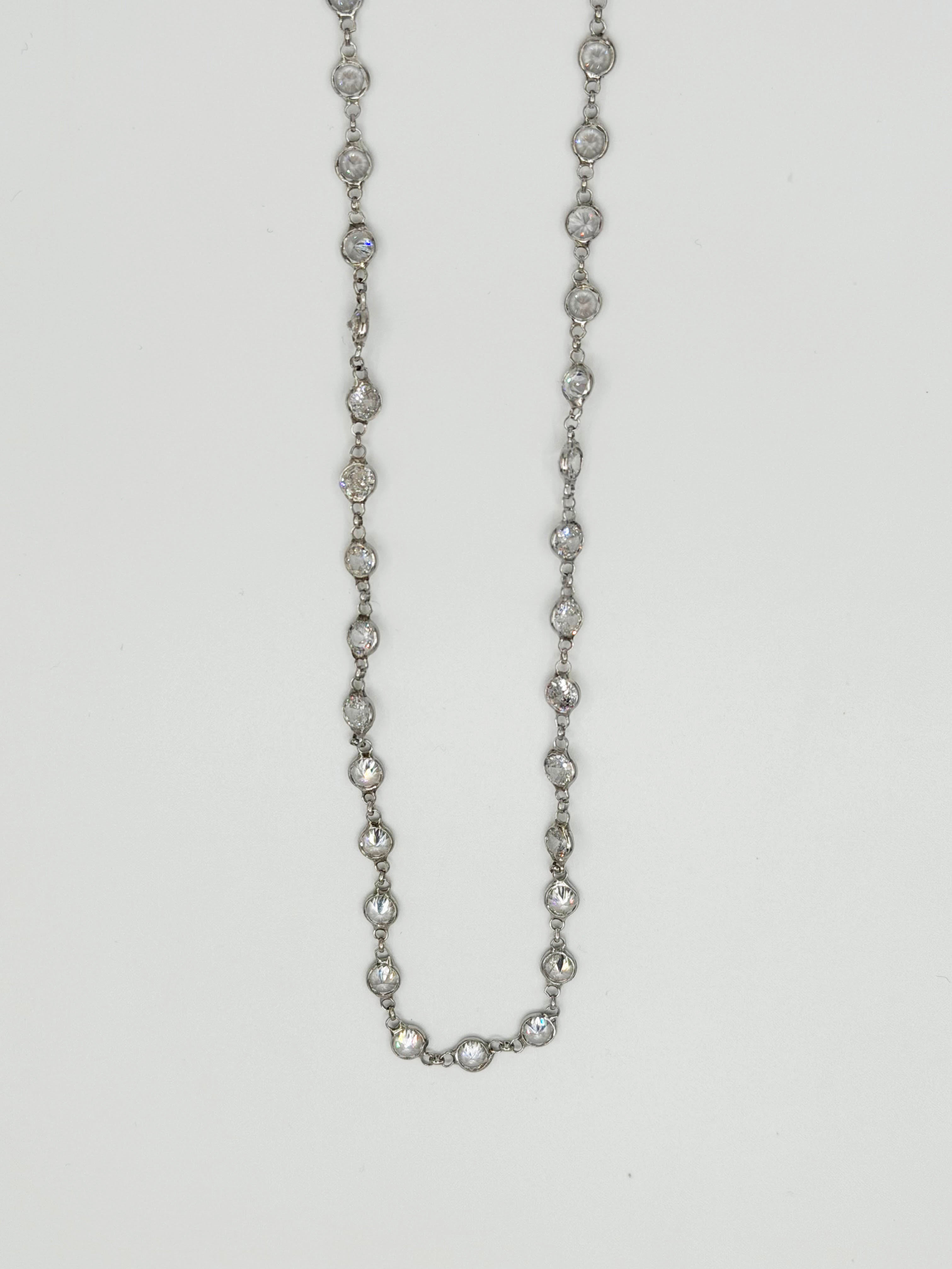 Kristal Taşlı 925 Ayar Gümüş Kolye