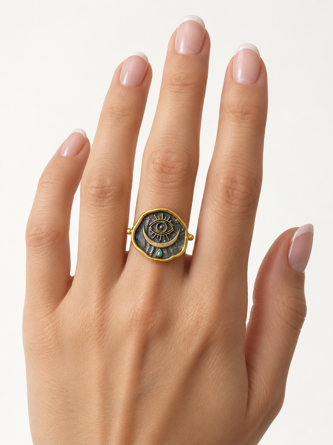 Devil Eye Brass Ring