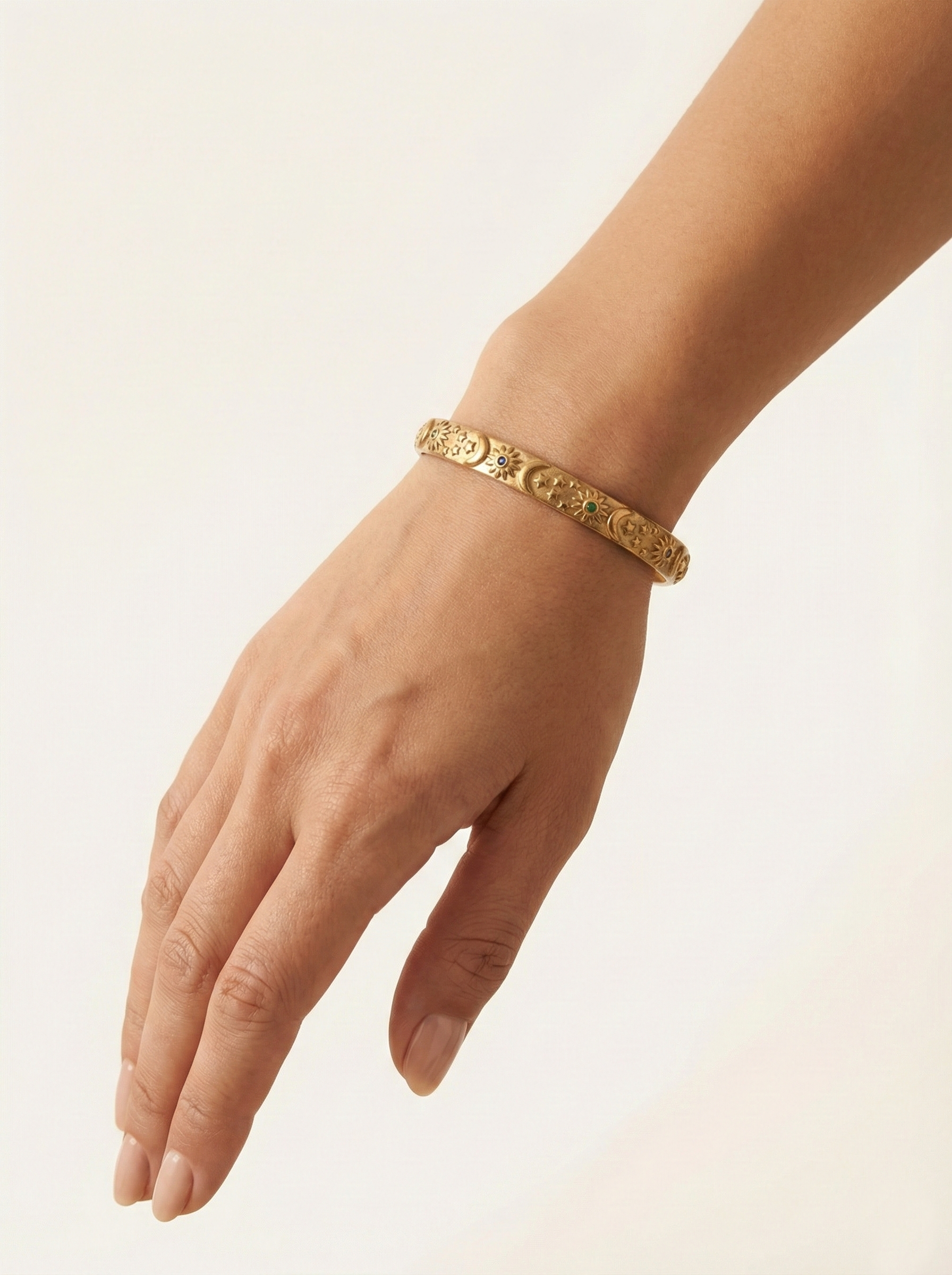 Antik Güneş-Ay Figürlü Bilezik