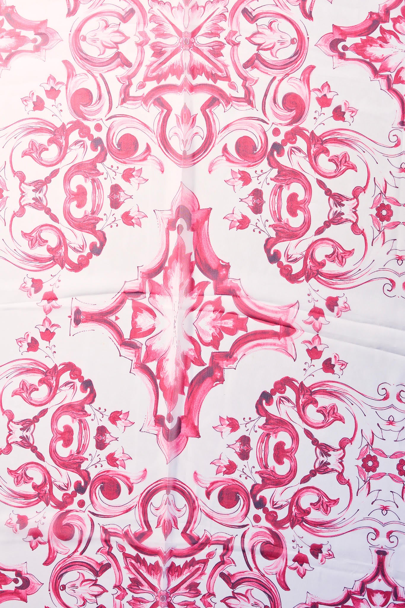 Damask Desen Bordo Eşarp