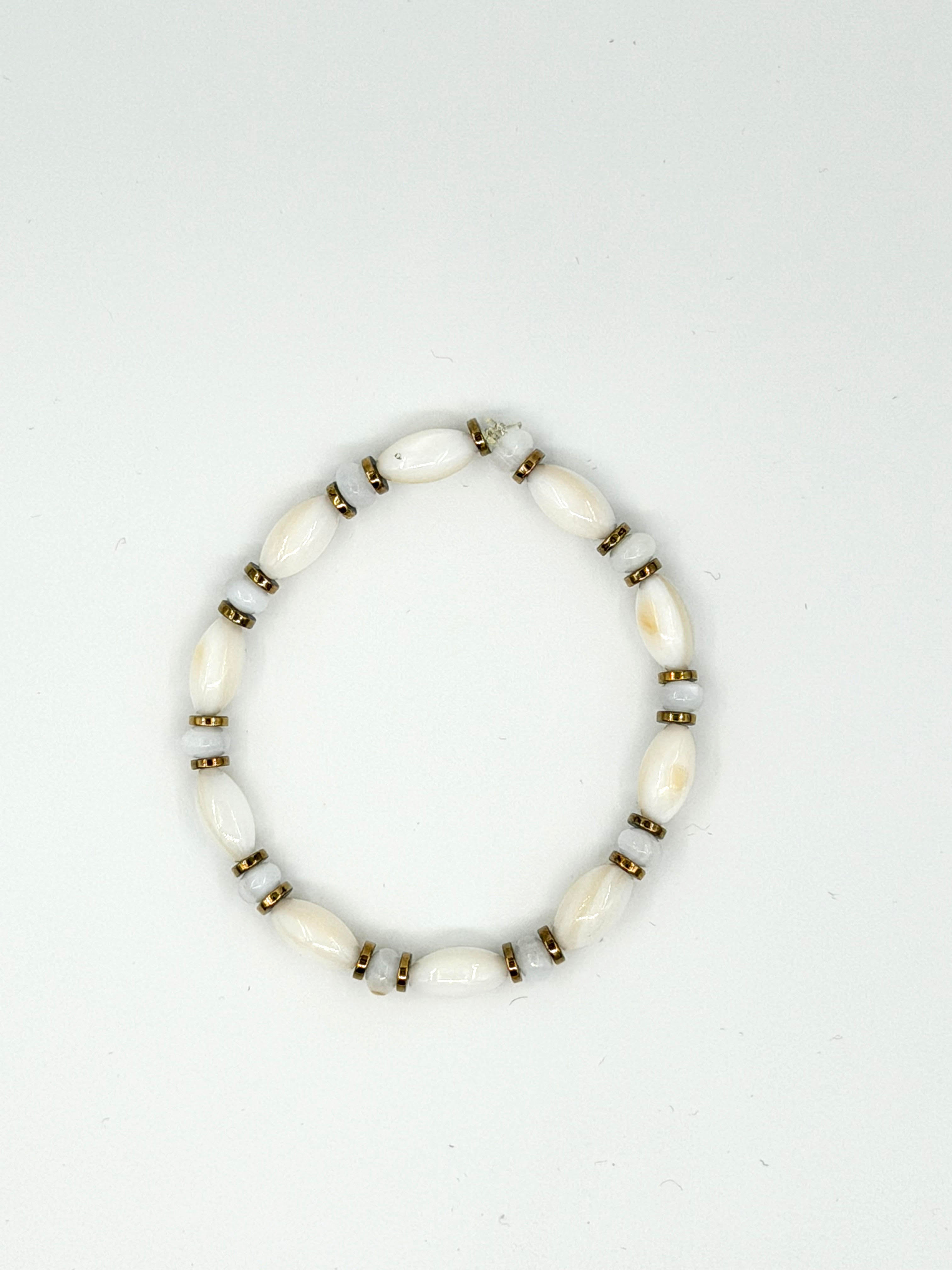 Arpa Sedef Doğal Taş Bileklik