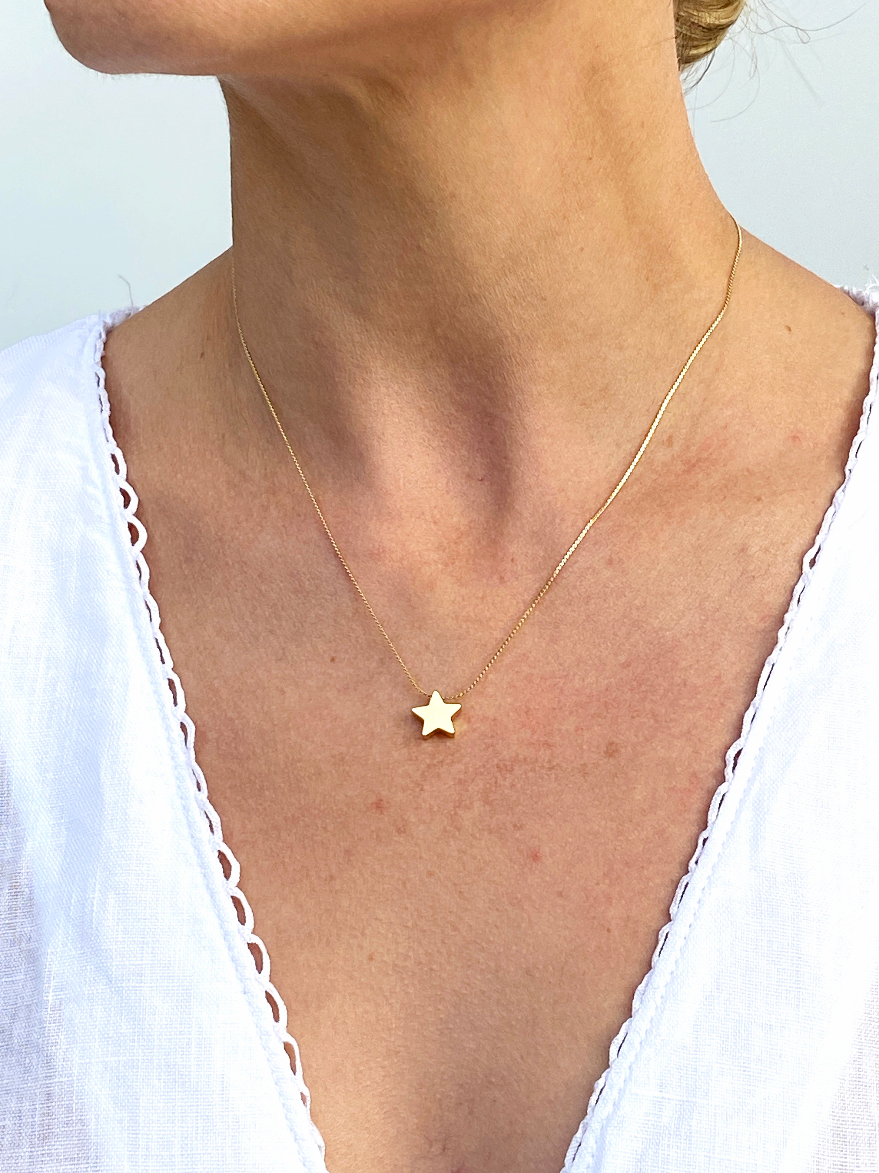 Çelik Yıldız Kolye