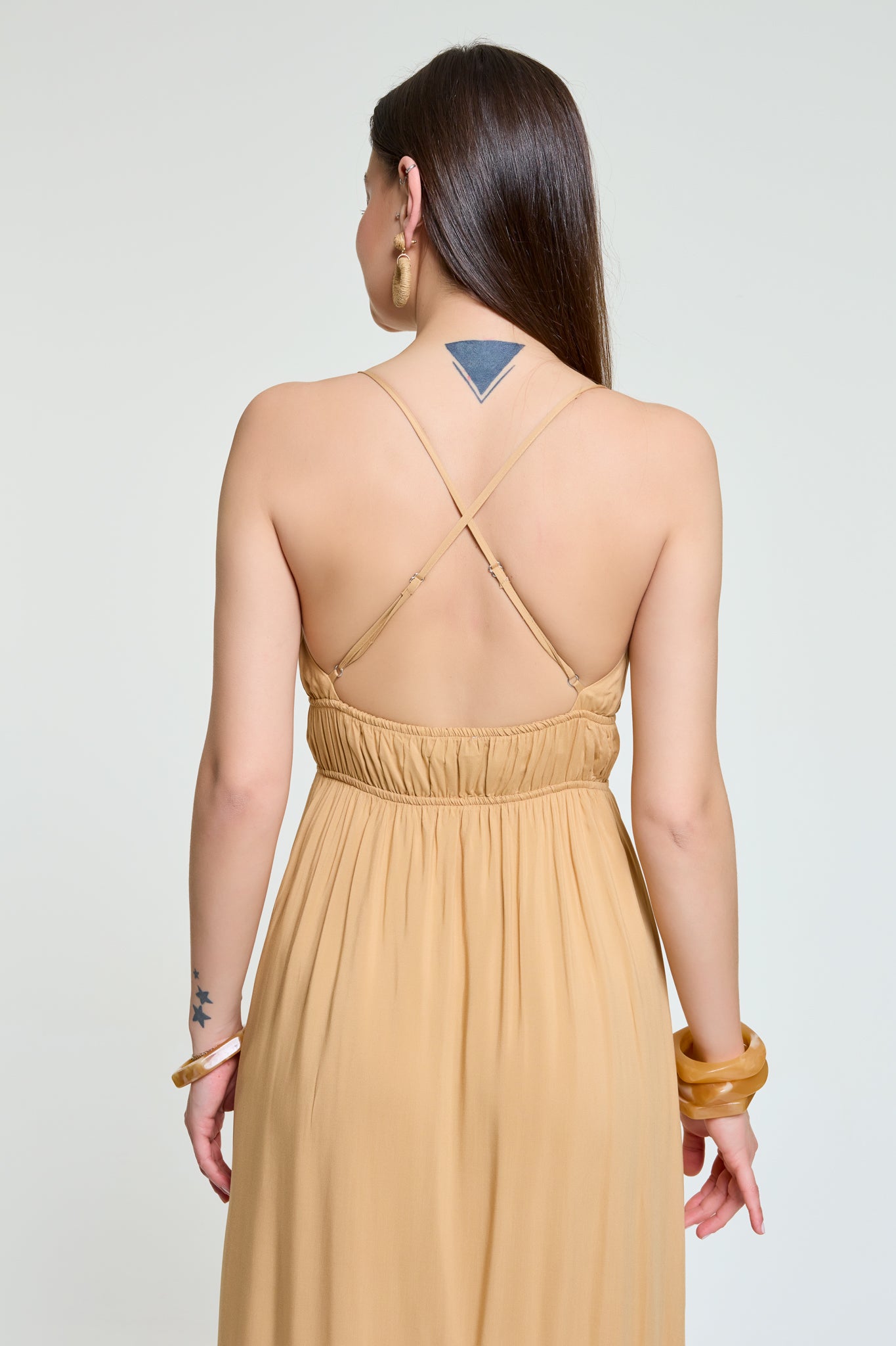 Back detail of Demeter open back dress