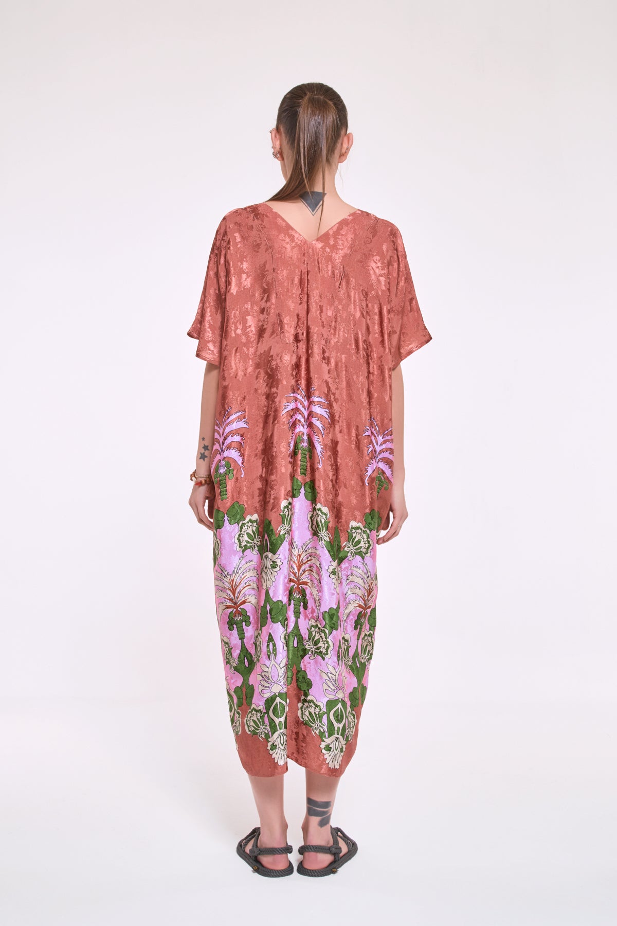 Dharma oversized kaftan dress back view