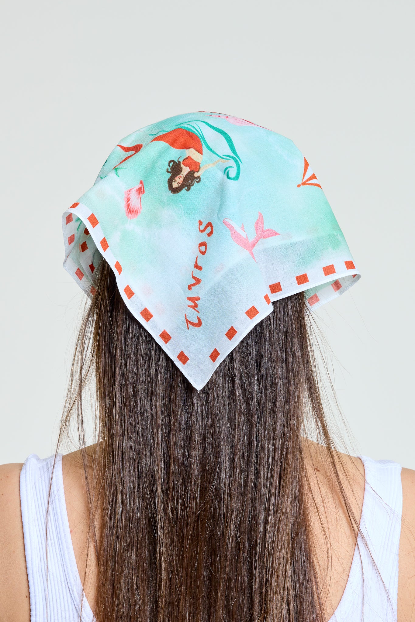 Bandana | Gökçeada | İmroz Haritası | El Çizimi Pamuk Vual