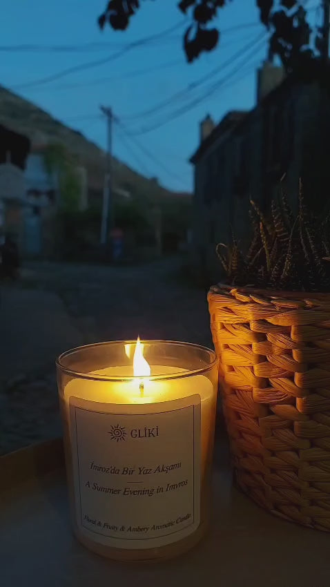 İmroz'da Bir Yaz Akşamı | Kokulu Bardak Mum